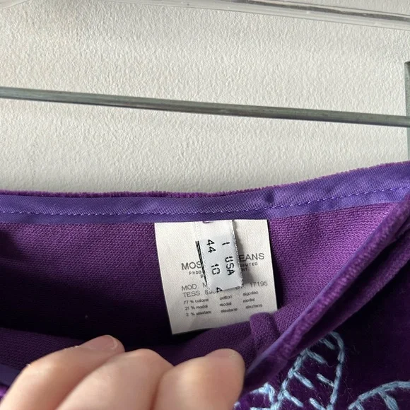 Moschino 2000's purple embroidered skirt - Picture 4 of 5